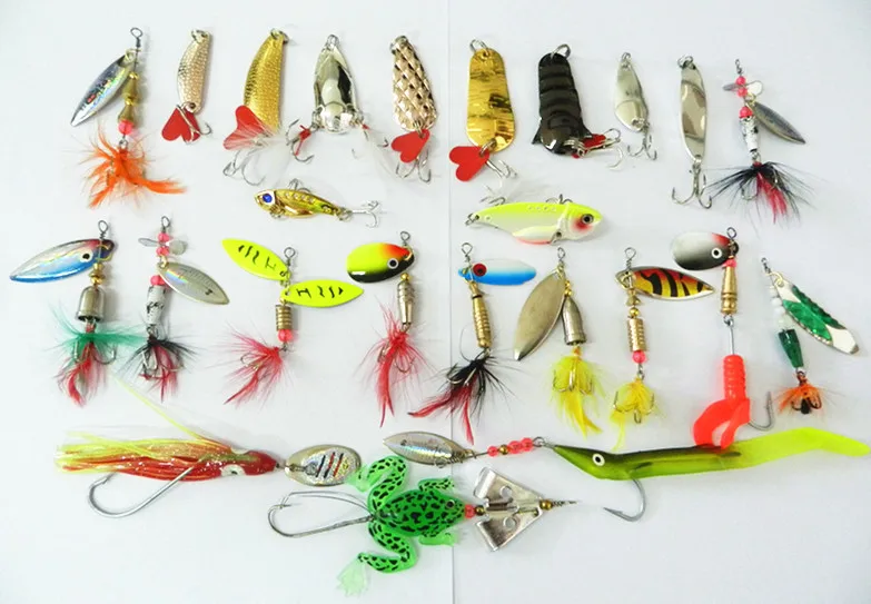 22 шт. рыболовные снасти приманка комплект приманки установить комплекты мягкий