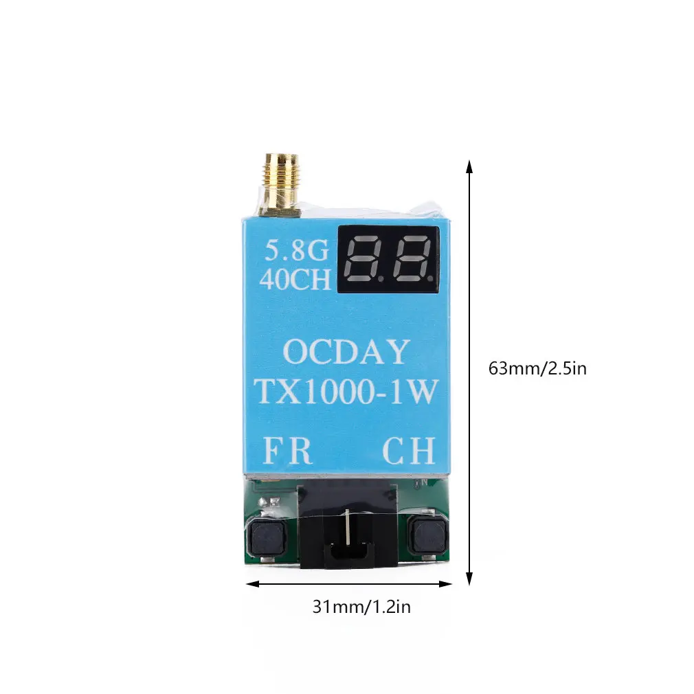 TX1000 1000MW 7 26V беспроводной av передатчик изображения для OCDAY FPV 5 8G 40 каналов|wireless