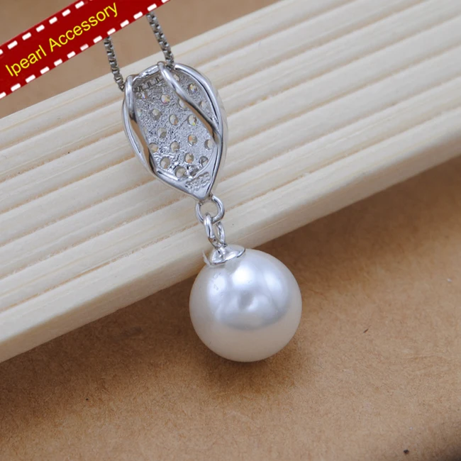 Капли воды перламутровый кулон-аксессуар S925 стерлингового серебра жемчужная
