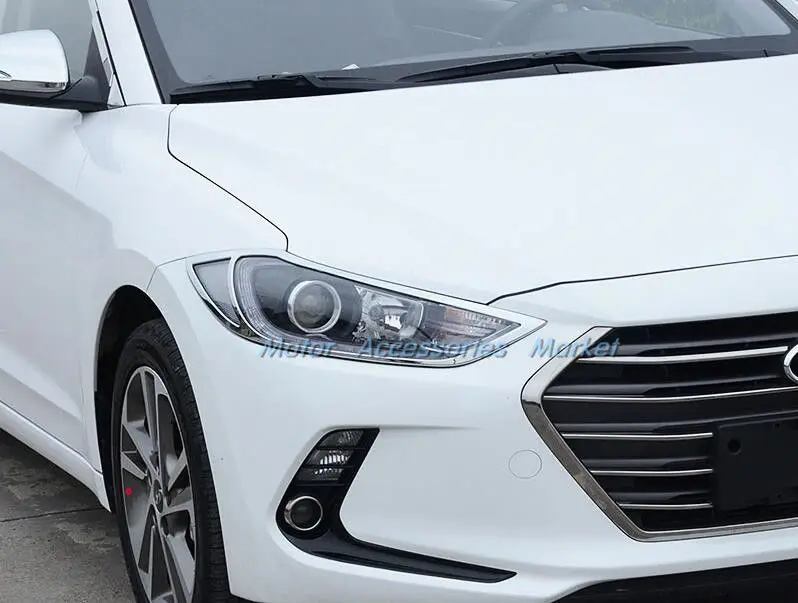 Новая хромированная накладка на переднюю фару автомобильного стайлинга для Hyundai