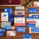 Канцтовары Mini Airmail, текстовая бумага, стикеры s альбом, ежедневник Decor DIY для скрапбукинга, журнала, этикетки, журнала, стикеры 45 шт.кор.