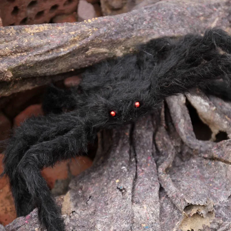 Пушистая игрушка паук ужасное украшение для Хэллоуина дом с привидениями День
