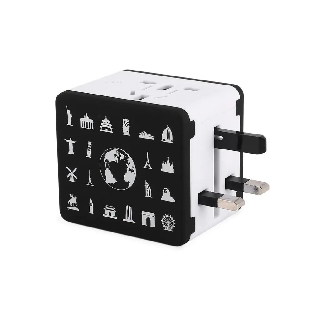 Новый JY-190 4USB зарядка Универсальный дорожный адаптер Все-в-одном международный