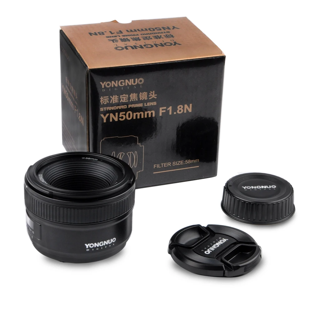 Стандартный основной объектив YONGNUO YN 50 мм F1.8N Большая диафрагма авторучная