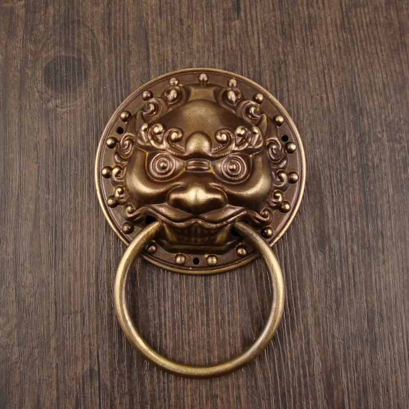 1 шт. Большой античный дверной молоток с изображением Льва головой льва дверные