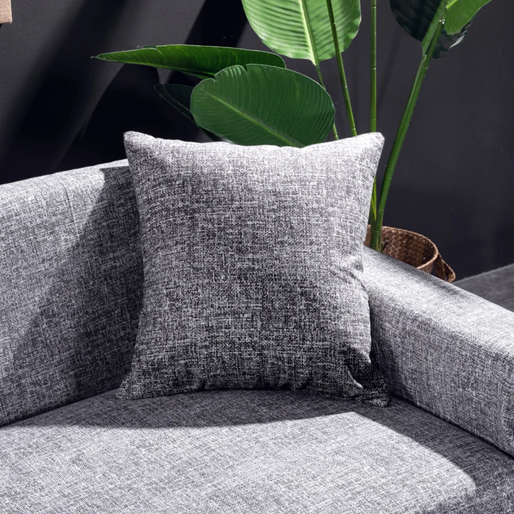 Чехол для дивана полотенце съемный моющийся полный чехол Мягкая ткань простой серый коричневый съемный диван кресло-кровать Чехлы для дивана протектор