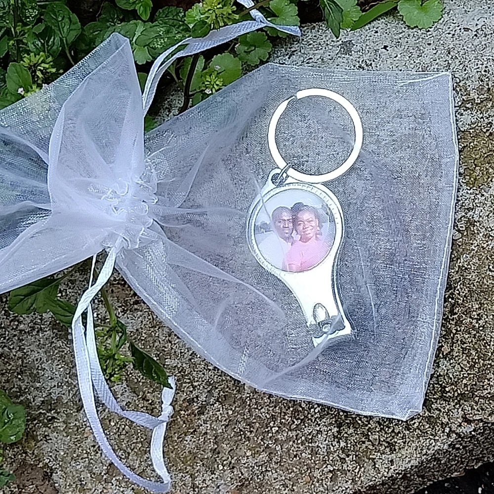 120Pcs Personalized Wedding Favor And Gift For Guests,Custom Engagement Party Supplies, Birthday Souvenir With Photo Name& Date