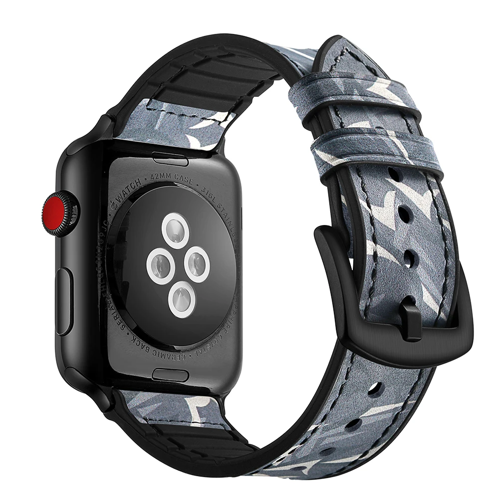 Натуральная кожа ремешок для наручных часов Apple watch 4 5 40 мм 44 наручных часов iwatch серии 5/4/3/2 браслет наручный ремень ремешок черного, белого и коричневого цветов