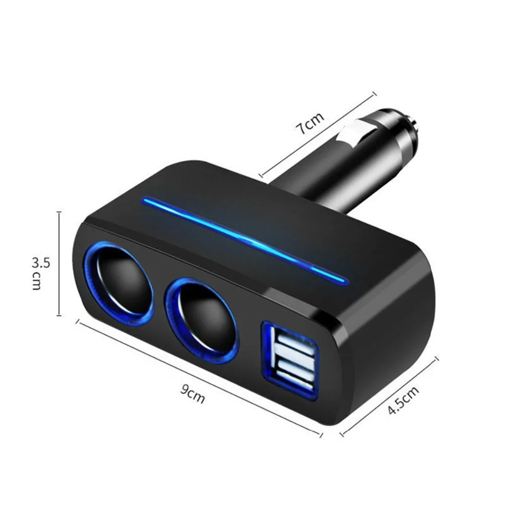 Автомобильный разветвитель с двумя USB-портами 12-24 В 120 Вт светодиодный зарядный