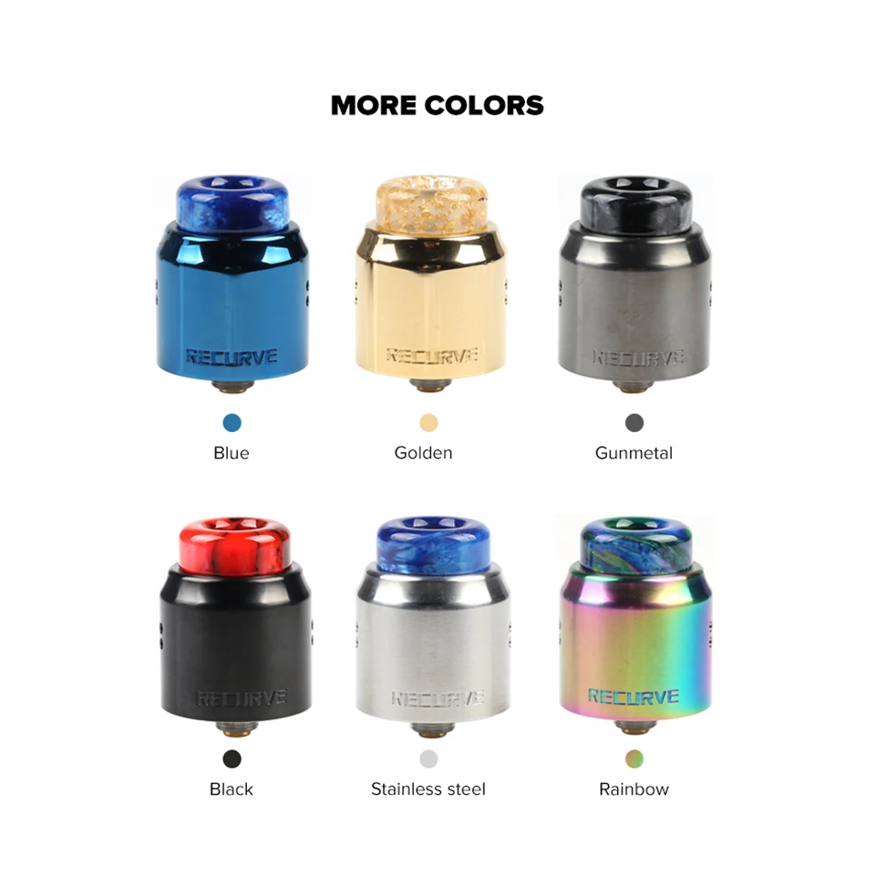 Оригинальный Wotofo Рекурсивный двойной RDA Vape бак вапорайзер атомайзер 510 810 нить с
