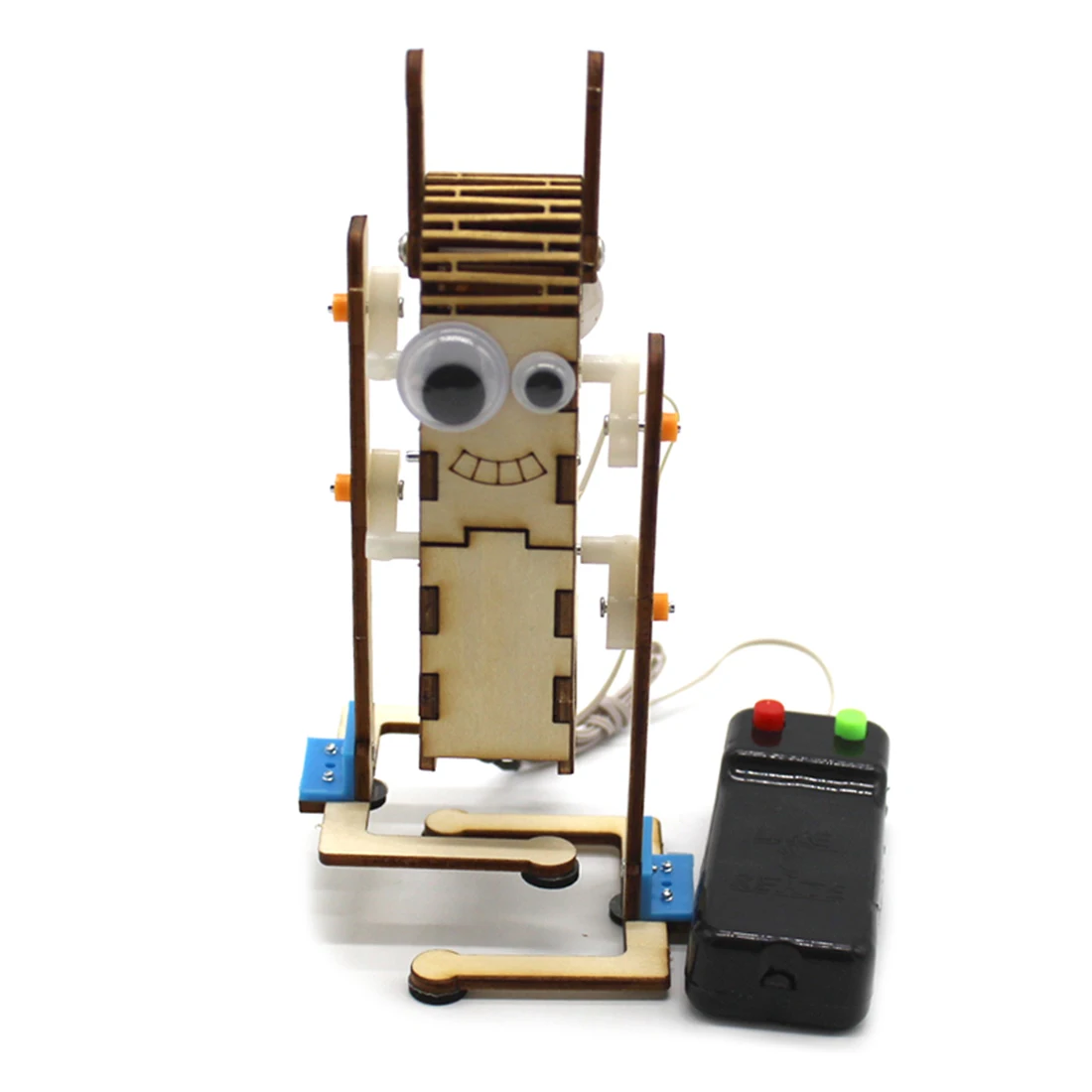 Wire Control Wooden Walking Robot DIY Physics Scientific Experiment Toy Assembled Materials Kits Model |
