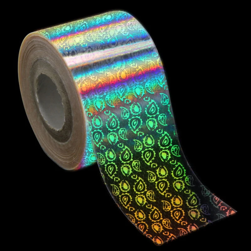 1 рулон Голографическая фольга для ногтей 120 м х 4 см|nail foil|holographic nail foiltransfer foil |