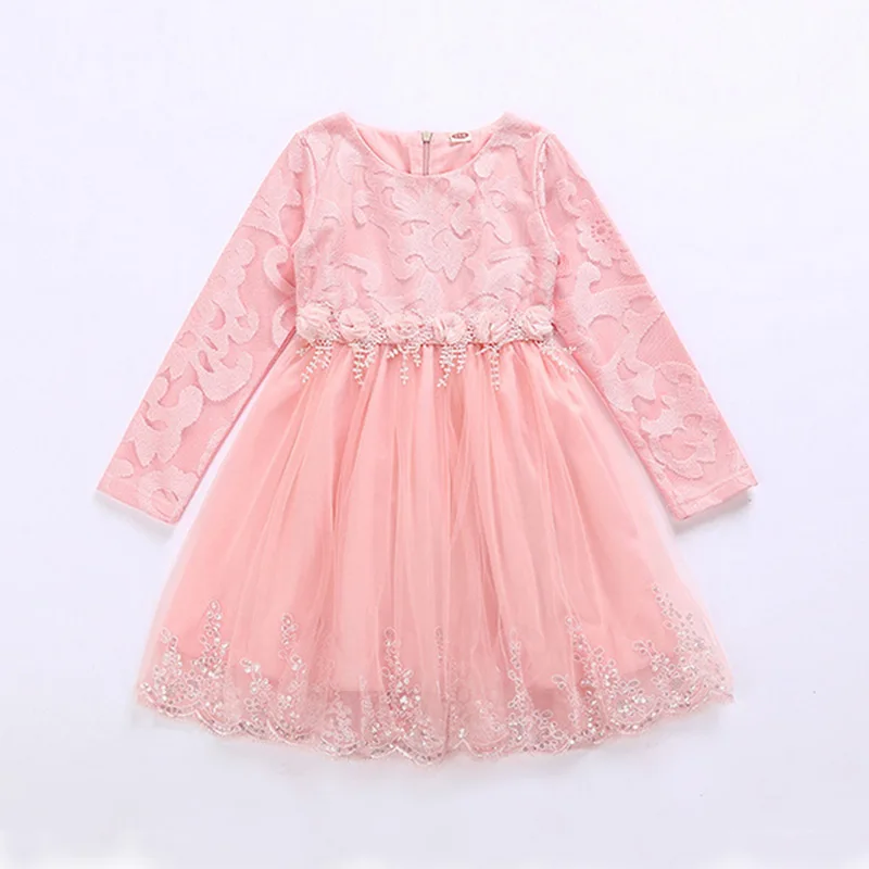 Новое Брендовое вечернее платье для девочек LCJMMO 2017 одежда принцессы маленьких