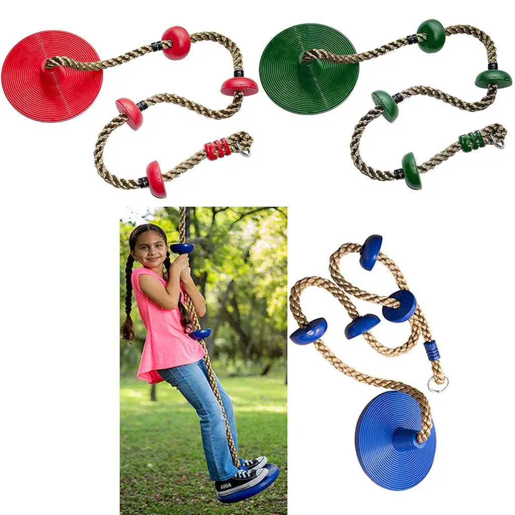 

200kg Adults Children Swing Disc Seat Garden Park Activity Toy Outdoor Climbing Rope Playground Gym Toy