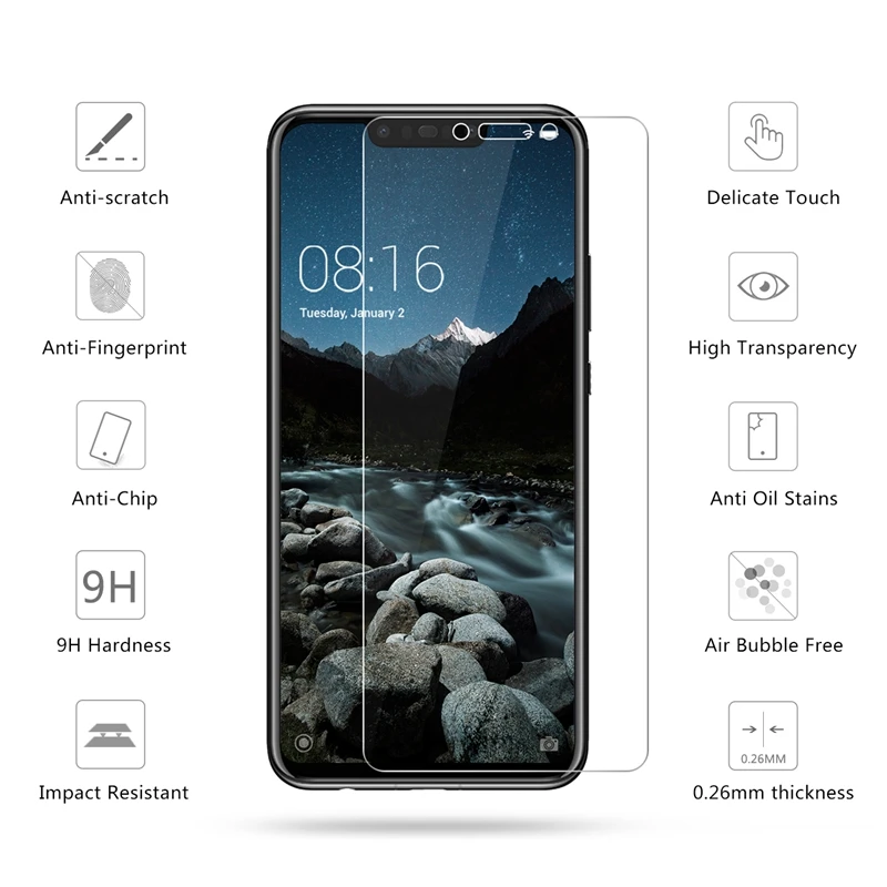 Защита экрана для Huawei Nova 3 3i 2S Lite 2i 9H стекло Plus закаленное huawei Y5 Y6 Y7 Y9 2018|Защитные
