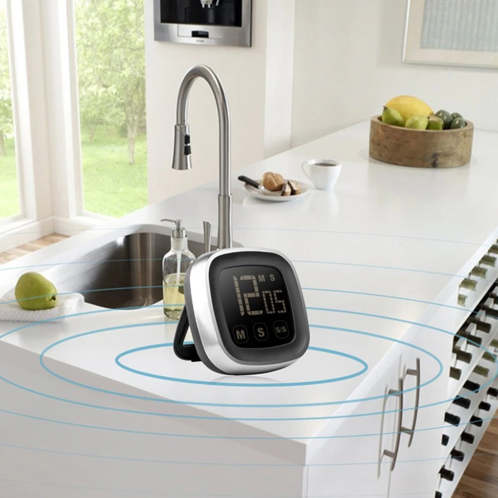 Новая мода большой светодиодный дисплей кухонный таймер электронный сенсорный