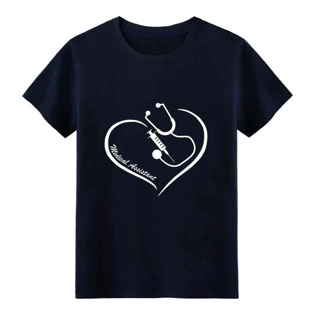 Медицинская ассистент nt медицинская s медика футболка дизайн хлопок Круглый