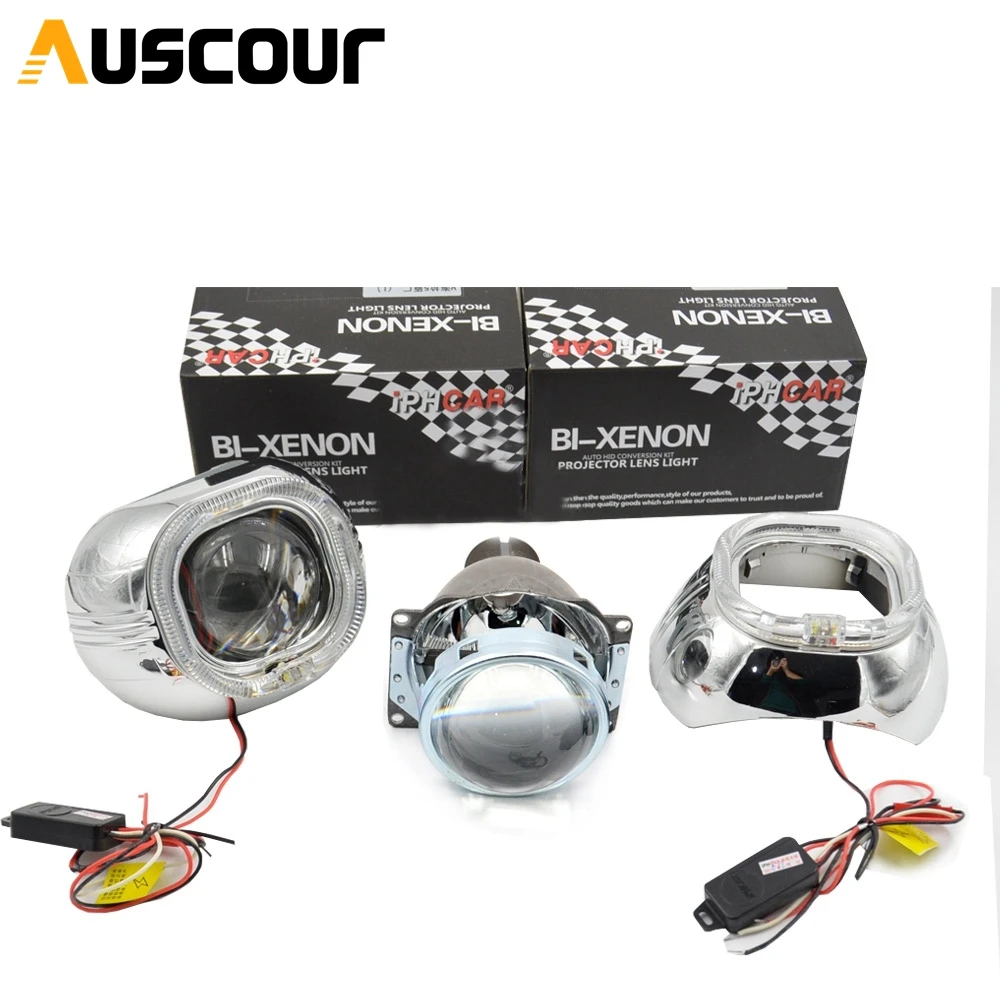 Биксеноновые hid-линзы для проектора h4q5 3 0 дюйма 2 шт. быстрый запуск 35 Вт/55 дюймов с