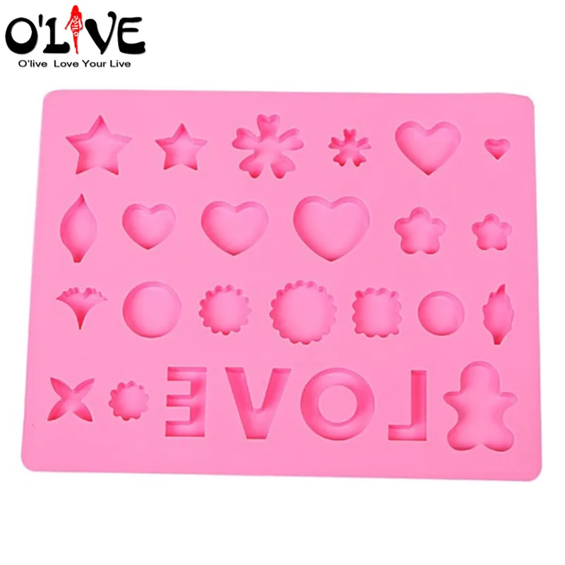 Cake Decoration Tools Love Flower Silicone Mold Fondant Chocolate Soap Making Forms Confectionery Cookie Molds Pastry | Дом и сад
