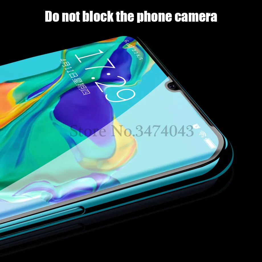 Полностью закаленное стекло для huawei P30 Pro, полное покрытие экрана, защитная пленка против синего излучения для huawei P30 lite Pro glass
