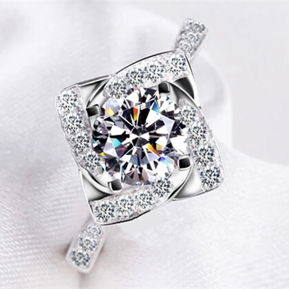 MDEAN белый золотой цвет свадебные ювелирные изделия AAA циркон Роскошная bague Модная