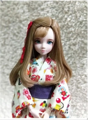 1 комплект = 2 шт. Новая Одежда для кукол модное японское кимоно с поясом для blyth licca ob24 1/6 аксессуары для кукол Одежда для кукол - Цвет: 1