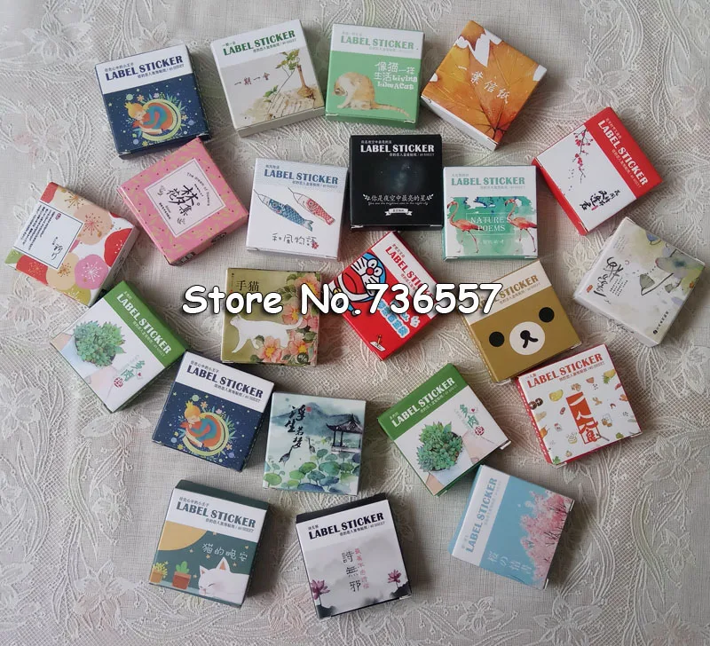 18 коробок мини-мультяшная бумага фотоальбом наклейка милые канцелярские товары