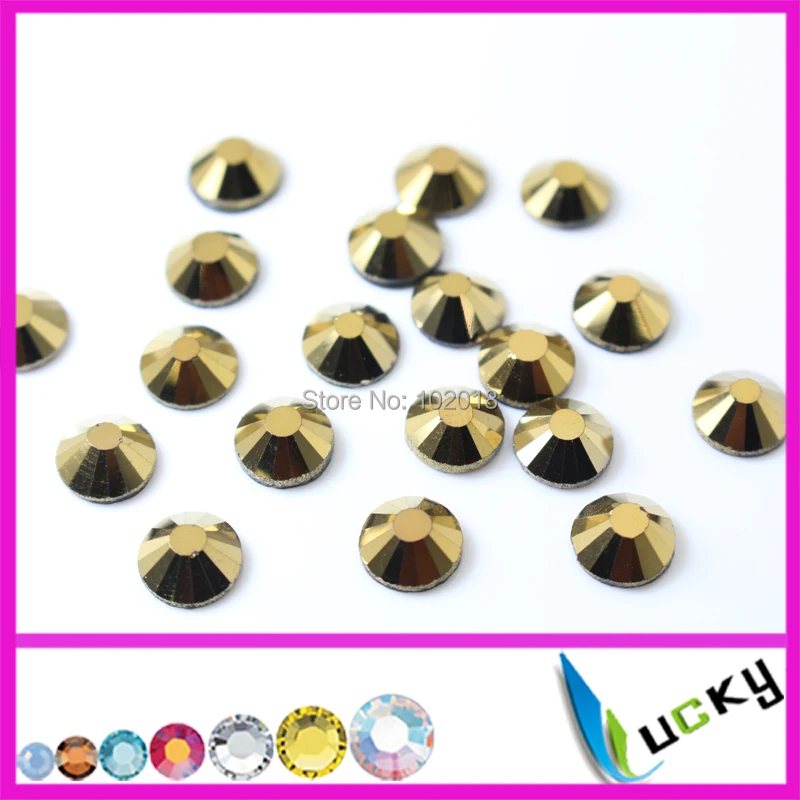 Высокое качество Aurum Золотой Гематит Цвет плоской задней без горячей фиксации