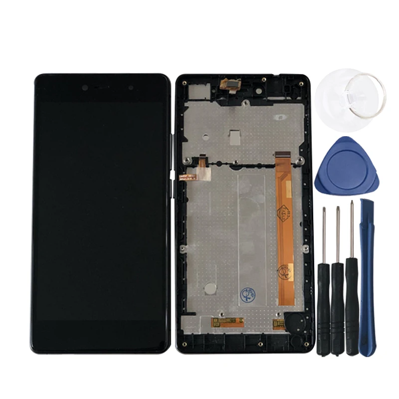 Оригинальный ЖК экран M &amp Sen 5 2 &quotдля Wiko Fever 4G + сенсорный с дигитайзером и рамкой