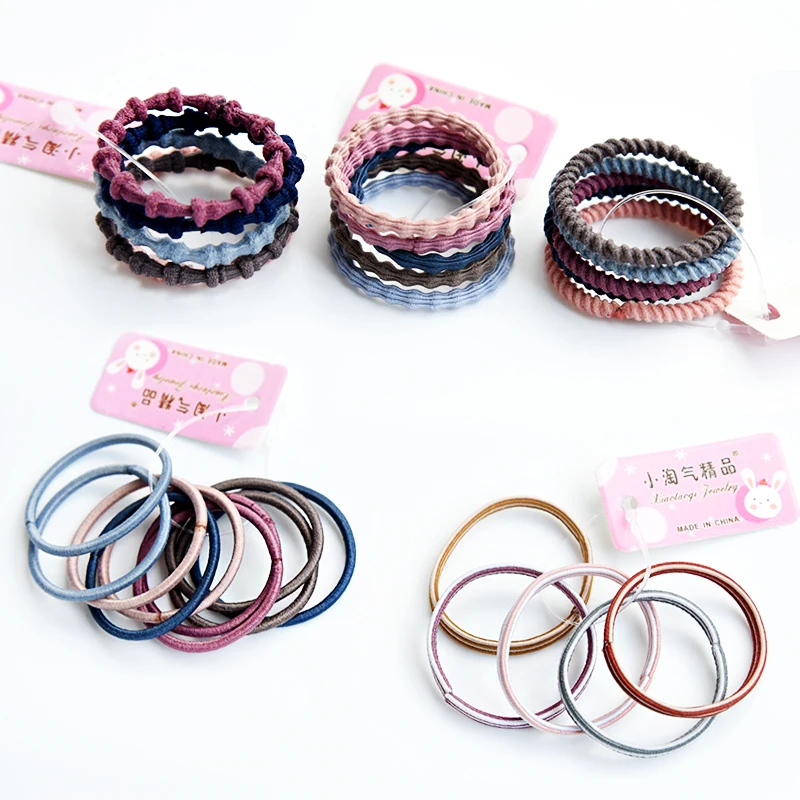 5/10 шт. милые цветные нейлоновые резинки для девочек детские эластичные волос