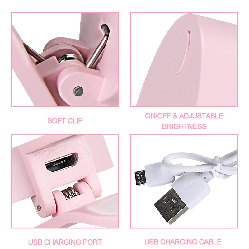 Светодиодный ночник с регулируемой яркостью и USB кольцевой светильник для селфи