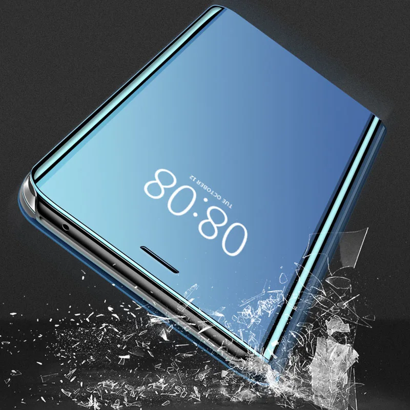 Умный зеркальный кожаный чехол с откидной крышкой для huawei Honor 8S 8X 8C 8X 7C 7A Pro 10 P20 P30 Lite Y9 Y5 Y6 Y7 Prime KSE-LX9 чехол