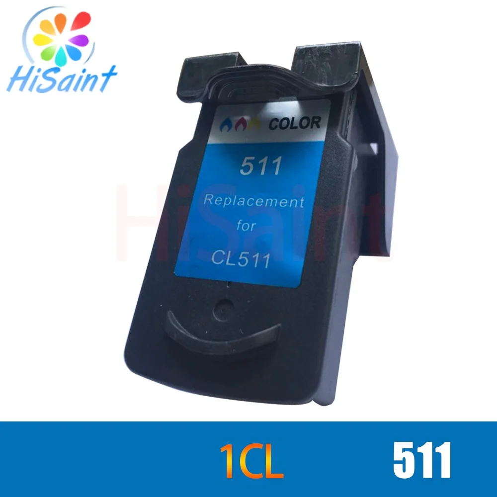 Цветной чернильный картридж hisaint для Canon 511 CL-511 CL511 PIXMA MP490 MP495 iP2700 MP240 MP250 струйный