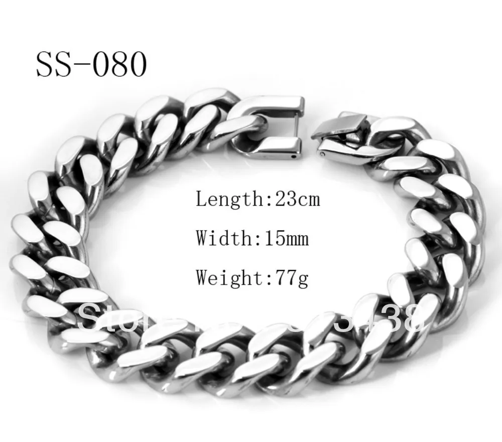 Браслет цепочка мужской из нержавеющей стали 77 г 15 мм|bracelet box|braceletbracelet uv |