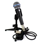 BT58 профессиональный проводной Ручной вокальный динамический микрофон, держатель, настольная подставка для микрофона с аудиолинией XLR для BETA58A DJ Караоке микшер