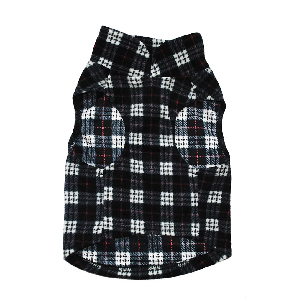 Transer Jersey Perro Black Pet собака кошка ворсистый теплый жилет щенок собачка одежда из флиса Одежда 19Jan10