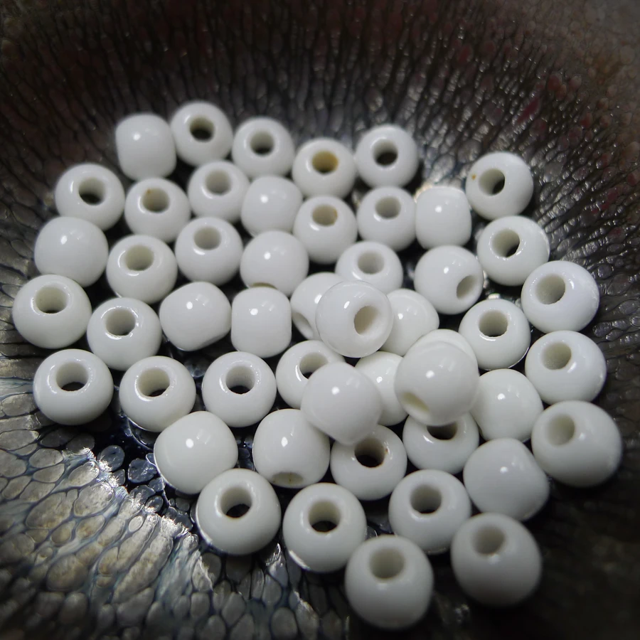 

6# 100pcs Jingdezhen Ceramic beads for bracelet making beads Procelain bead for jewelry making 6mm beads #A502A