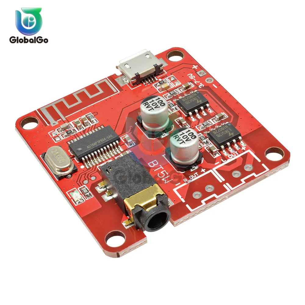 Плата декодера автомобильного динамика 5 Вт + USB MP3 Bluetooth 4 2 усилителя звука модуль