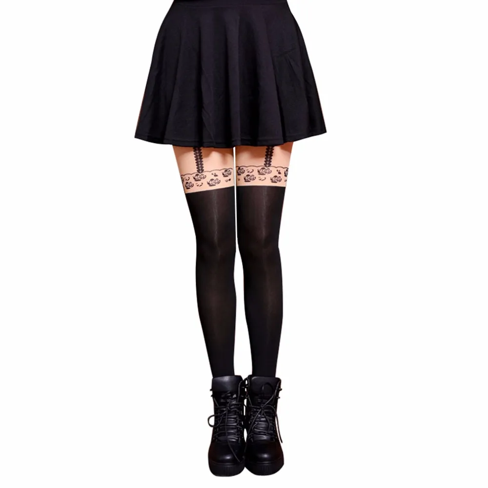 Ажурные колготки кружевные пикантные женские чулки облегающие высокие ажурные