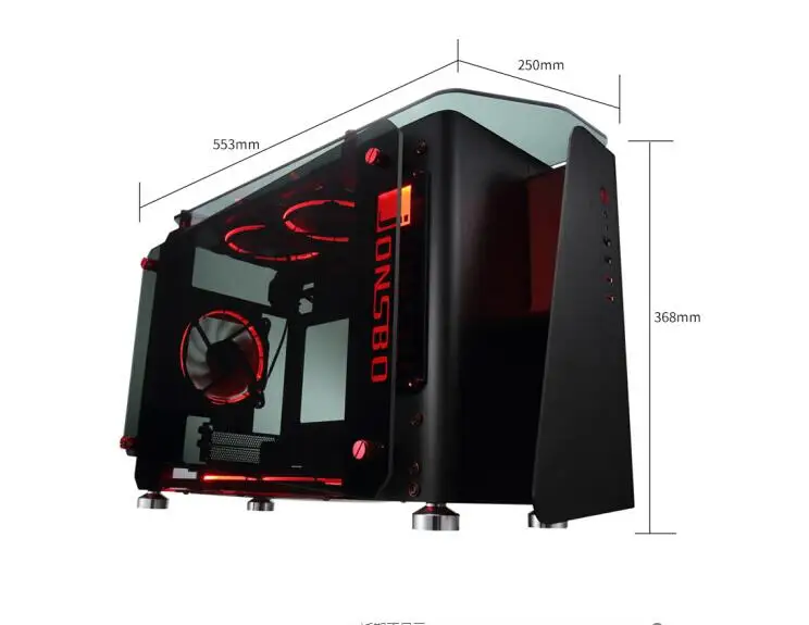 JONSBO MOD1-MINI MINI-ITX шасси(все алюминиевые коробки/3,0 мм толщина алюминиевая пластина+ 5,0 мм толщина закаленное стекло