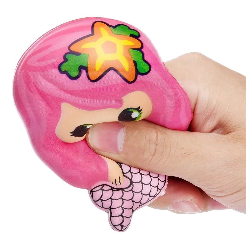 Игрушка-давилка Kawaii Русалка замедлить рост крем Ароматические снятие стресса игрушечные лошадки подарки Squishies Дети Детские подарки