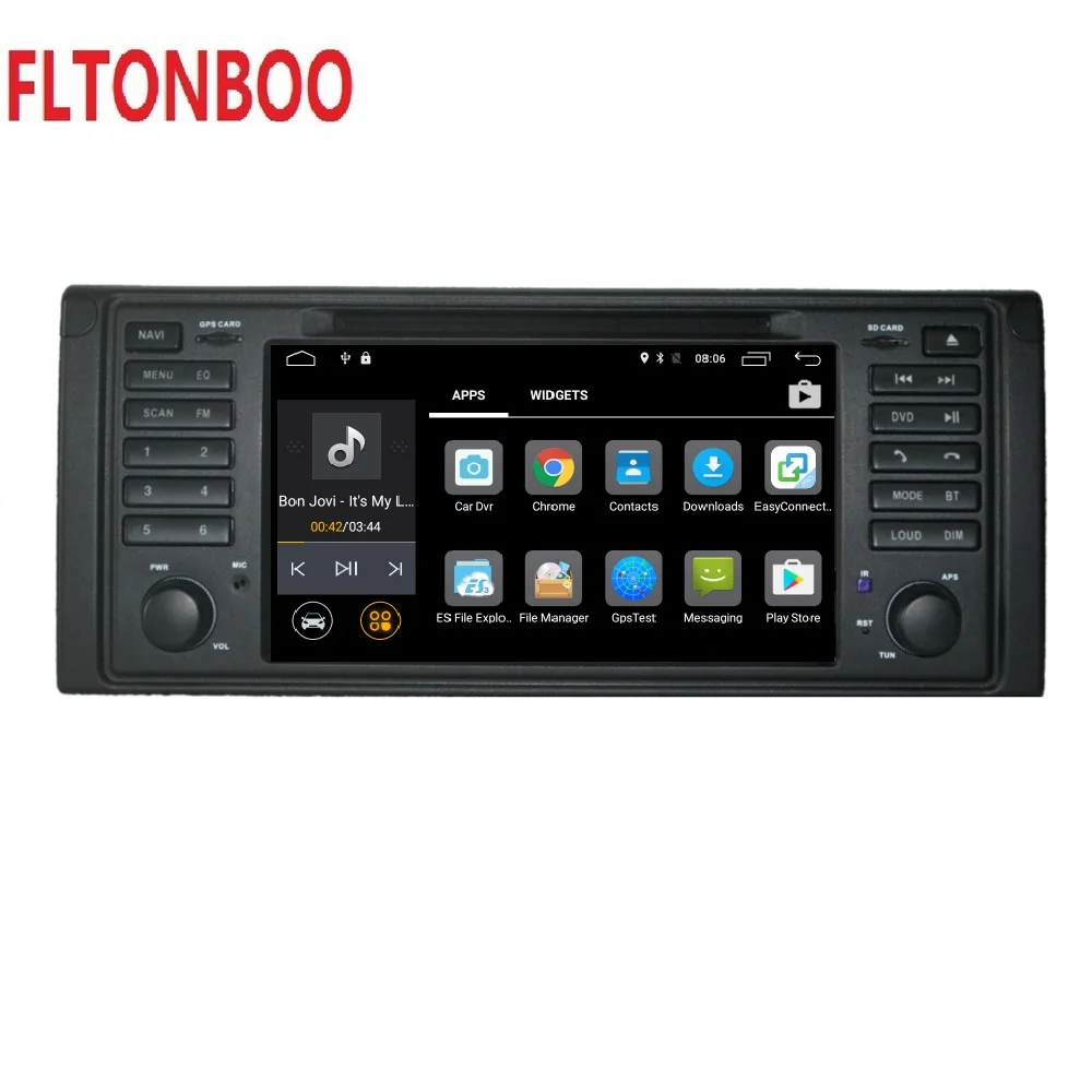Android 10 for bmw X5 M5 E53 flat car dvd gps navigation wifi radio BT Steering wheel Canbus Free 8g map mic touch screen | Автомобили и