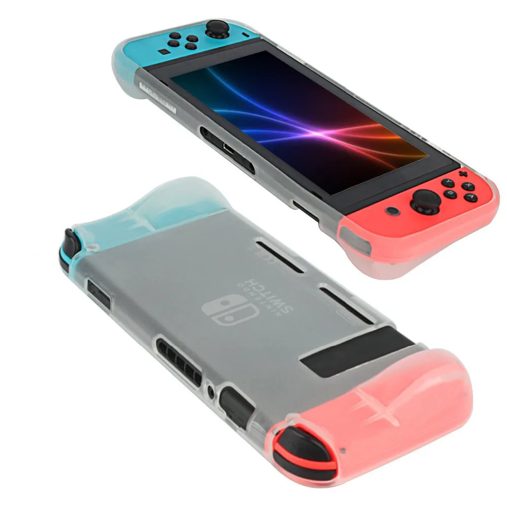 Удобный мягкий чехол из ТПУ для консоли Nintendo Switch NS и эргономичная Защитная пленка