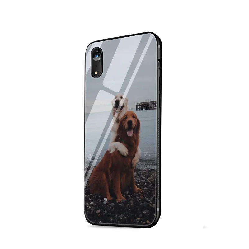 Чехол из закаленного стекла Desxz Dog golden retriever для iPhone 6 6S 7 8 Plus X XS Max XR 5 5S SE |
