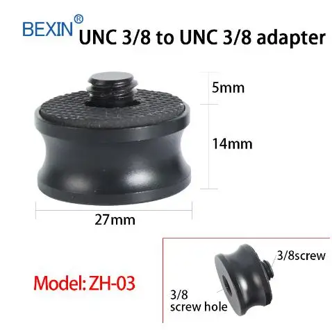 BEXIN 3/8 поворот 1/4 адаптер Винт для камеры штатив панорамирование/наклон слайд