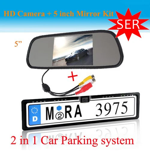 Продвижение HD 5 дюймов TFT LCD цветной дисплей экран Автомобильная камера заднего