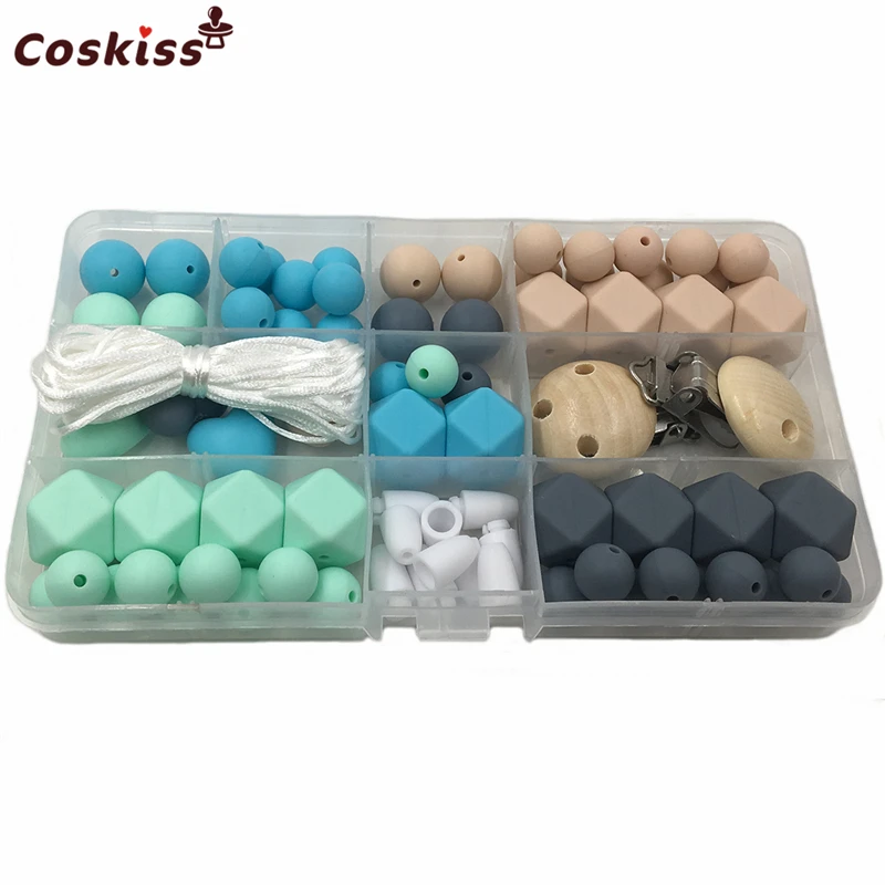 Детский Прорезыватель для зубов из необработанного силикона Набор