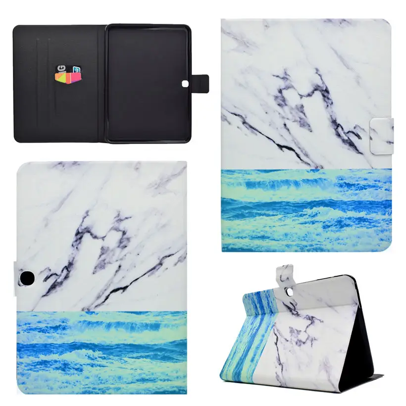 Marble Pattern Case For Samsung Galaxy Tab 4 10.1&quot T530 T531 T533 T535 Smart Cover Funda Tablet PU Leather Stand Skin Sleep&ampWake |