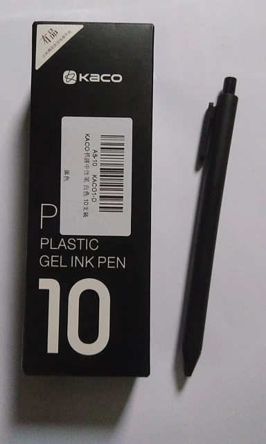 10 шт./лот, Xiao mi KACO, 0,5 мм, Xiaomi mi, ручка для подписи, Gal, чернила для гладкого письма, для подписи, черная, не заправляемая, авторучка, шариковая ручка