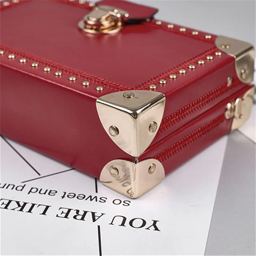 Маленькие цепи TOYOOSKY женские сумки черные кожаные Дамский клатч Ретро Женские